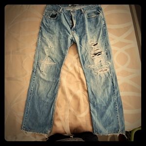 Vintage Levi Patched Jeans